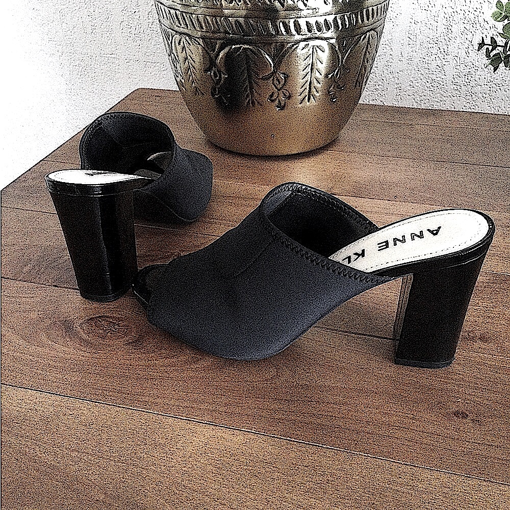 Anne Klein Peep Toe Mule - size 9 M - Picture 2 of 6